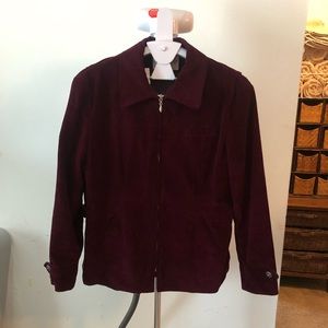 Burgundy jacket
